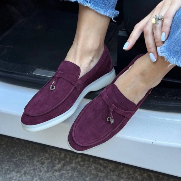 Women's suede loafers - Picture 3 of 5